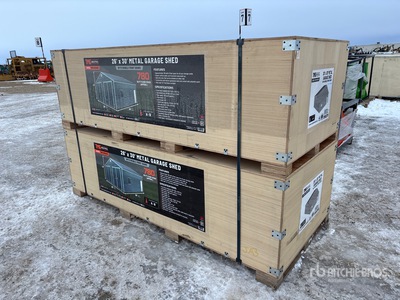 2026 TMG MS2630 26 ft x 30 ft Metal Garage Abri (Unused)