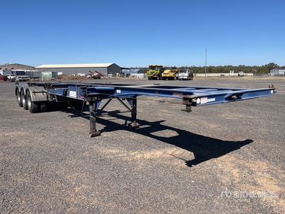 2006 Barker 12.1 m Tri/A Retractable Remolque Portacontenedores