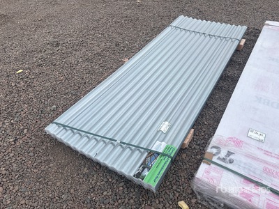 Quantity of (30) 8 Ft x 3 Ft Clear Polycarbonate Roof Panel (Unused)