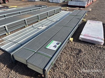 Quantity of (20) 15 In x 19.7 Ft Grey Polyurethane Insulated Metal Wall Panels