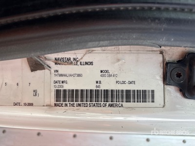 2010 International 4300 4x2 Van Truck