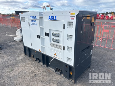 2024 Able LG7SCS 75 kVA Skid-Mounted Generator Set