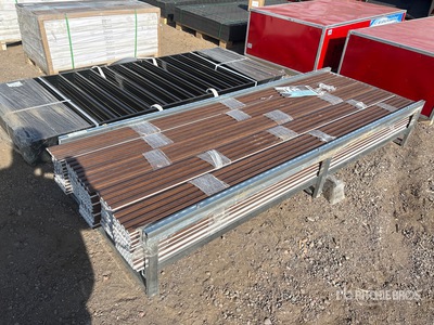 Quantity of (100) 94 in x 0.67 in x 6 in, 3D WPC Wood Wall Panels for Interior Wall Materiale edile (Unused)