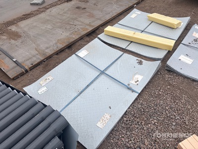 Quantity of 3 ft x 4 ft Yellow Steel Diamond Plate