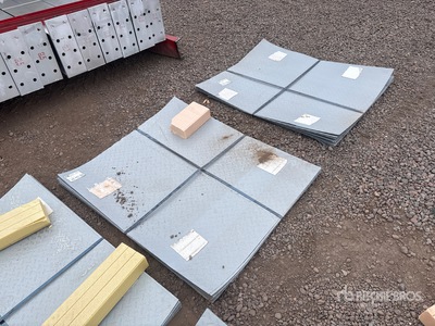 Quantity of 3 ft x 4 ft Black Steel Diamond Plate