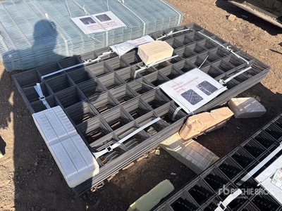 Quantity of (50) 36 in x 72 in Metal Steel Wire Mesh Sheet Articoli da ferramenta e di consumo (Unused)