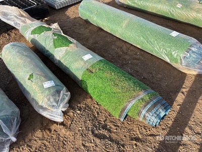 6.6 Ft x 49.2 Ft Artificial Grass Turf Drainage Holes with Rubber Backing