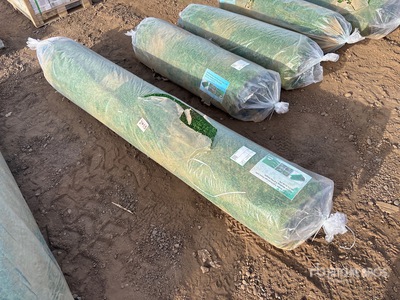 6.6 Ft x 49.2 Ft Artificial Grass Turf Drainage Holes with Rubber Backing