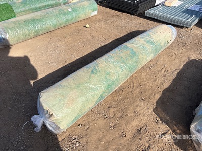 6.6 ft x 49.2 ft Artificial Grass Turf Drainage Holes with Rubber Backing (Unused)