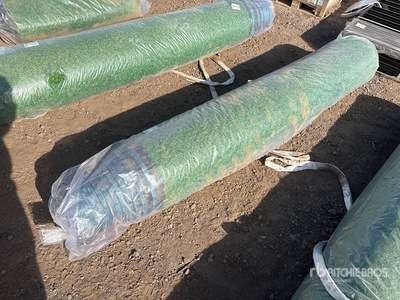 6.6 ft x 49.2 ft Artificial Grass Turf Drainage Holes with Rubber Backing (Unused)