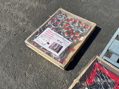 Quantity of (30) Heavy-Duty D-Ring Grillete (Unused)