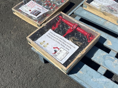 20 ft Heavy-Duty Ratchet Load Binders and Chains Set Materiale edile (Unused)