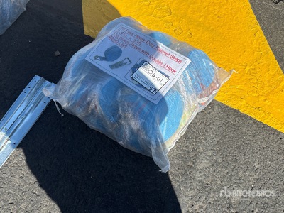 Quantity of (10) 2.4 in x 33 ft Blue Heavy Duty Ratchet Straps (Unused)