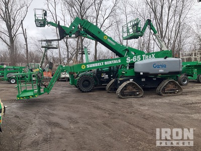 2017 Genie S-65 TRAX Crawler Diesel Telescopic Boom Lift