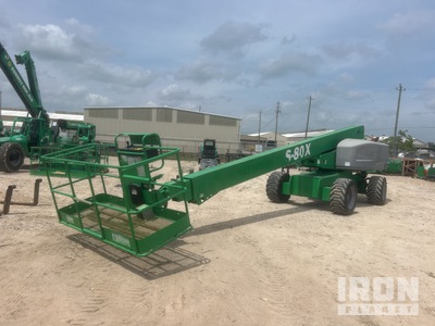 2016 Genie S-80X 4WD Diesel Telescopic Boom Lift
