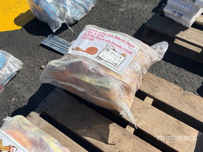 Quantity of (10) 2.4 in x 33 ft Yellow Heavy Duty Ratchet Straps (Unused)