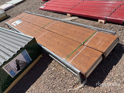 Quantity of (20) 15 In x 11.8 Ft Wood Grain Polyurethane Insulated Metal Wall Panels