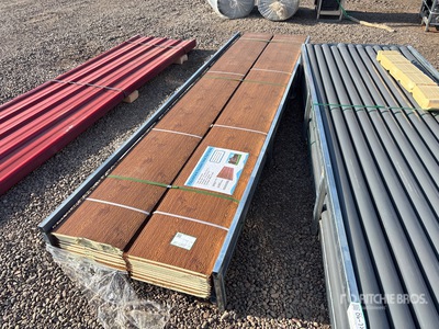 Quantity of (20) 15 In x 11.8 Ft Wood Grain Polyurethane Insulated Metal Wall Panels