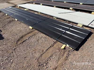 Quantity of (20) 20 Ft x 3 Ft Black Metal Roof Panels Materiale edile (Unused)