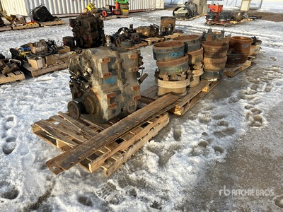 Quantity of (4) Pallets of Rims, Brakes, Exhaust Manifold, Gear Box