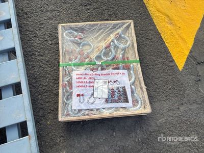 Quantity of (30) Heavy-Duty D-Ring Shackle