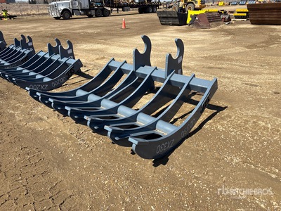 2025 SEC 72 in Q/C Excavator Rake - Fits ZX330