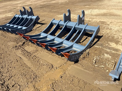 2025 SEC 60 in Q/C Excavator Rake - Fits ZX200