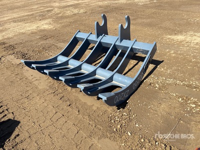2025 SEC 60 in Q/C Excavator Rake - Fits ZX200