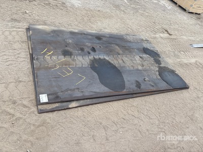Quantity of (2) 2026 AGT 5ft x 8ft (0.75 in Thick) Steel Plates (Unused)