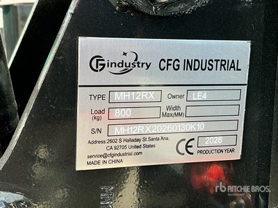 2026 CFG MH12RX Mini Excavadora (Unused)