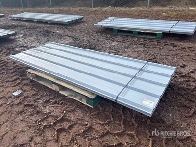 Quantity of (80) 3 ft x 8 ft Metal Roofing/Siding Sheets (Unused)