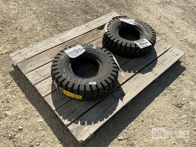 (2) Industrial Deep Lug 6.90-9 Tires