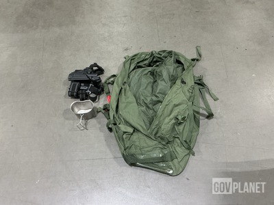 (19) Duffel Bags, (11) Pistol Holsters, (62) Water Canteen Cups & Assorted Items