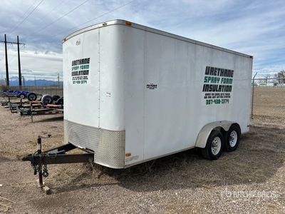 2015 Covered Wagon CW7X16TA3 16 ft T/A مقطورة ذو كبينة مغلقة
