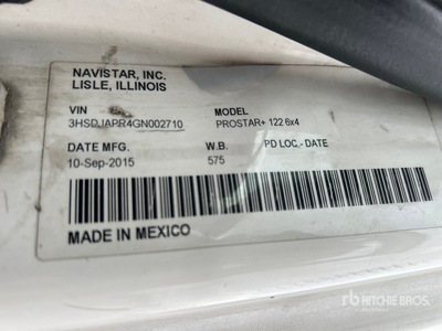 2016 International ProStar+ 6x4 تراكتور شاحنة كابينة النوم (ثنائية المحور)