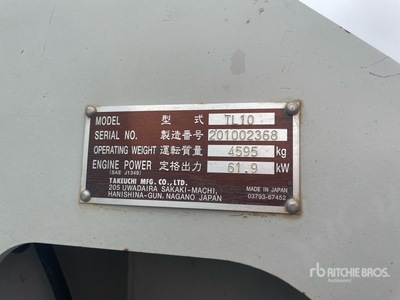 2015 Takeuchi TL10 Compact Track Loader