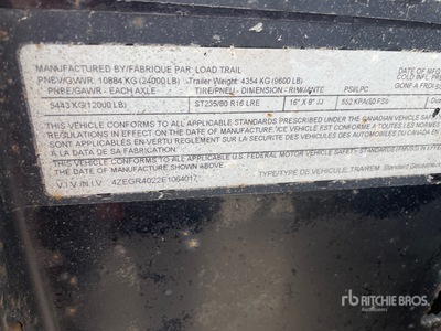 2014 Load Trail 40 ft T/A Oplegger