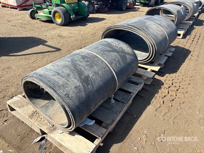 Quantity of (2) Rolls of 41 in wide and 1/2 in thick Cinta Transportadora
