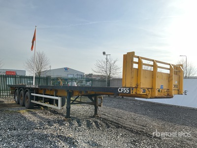 2008 SDC PL45 39000 kg 13.4 m Tri/A Flatbed Trailer