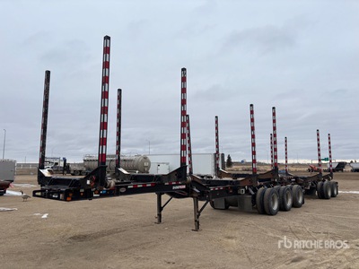 2023 Doepker 32 ft Super B-Train Lead Hayrack مقطورة جذوع