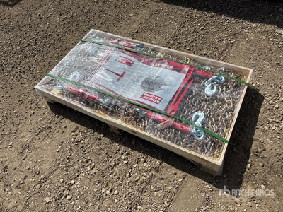 Quantity of (5) 2026 Suihe BC-9200 9200 lb Ratchet Binders & (10) 3/8 in 20 ft Chains ورش و مخازن متنوعة (Unused)