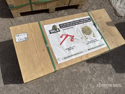 2026 SELA LB9200 (5) Ratchet Binders and (10) Transport Chains (Unused)