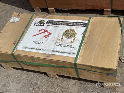 2026 SELA LB9200 (5) Ratchet Binders and (10) Transport Chains (Unused)