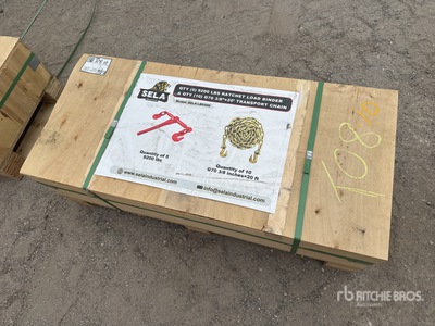 2026 SELA LB9200 (5) Ratchet Binders & (10) Transport Chains (Unused)
