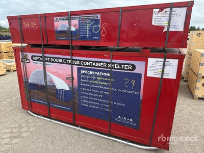 Quantity of (2) Boxes of 2026 SELA C4040DT 40 ft x 40 ft Container Shelter (Unused) - Fits Sela C4040DT