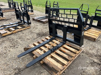 Quantity of (5) 2026 AGT SSCPF48-4400-HFF 48 in Skid Steer Forks (Unused)
