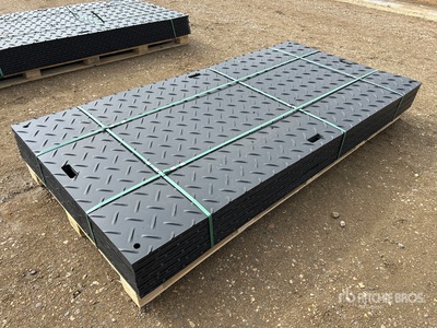 Quantity of (12) SKLP SK-LJB12 94 in x 47 in Polyethylene Roadbed Protection Pad (Unused)