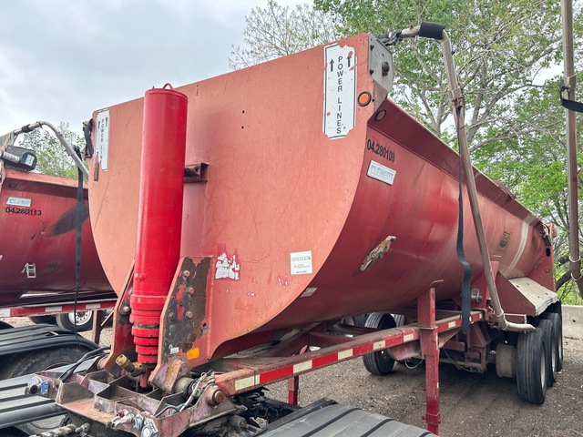 2008 Clement Rockstar 28 ft Tri/A Quarter Frame End Dump Trailer