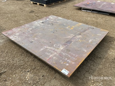 6 ft 6.75 in x 5 ft 11 in (1 in Thick) Placas de acero (Unused)