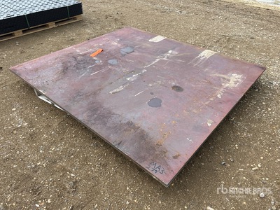 6 ft 6.75 in x 5 ft 11 in (1 in Thick) Placas de acero (Unused)